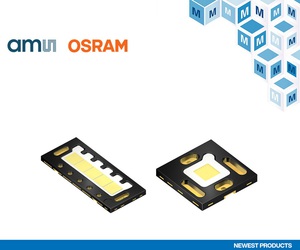 貿澤電子即日起供貨ams OSRAM適用於汽車外部照明的高效率OSLON Black Flat X LED裝置