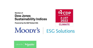 施耐德电机於两大权威ESG评比中获选第一名殊荣