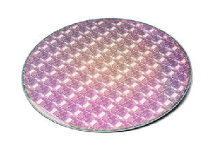 利用imec開發的iSiPP矽光子平台製成的12吋晶圓。