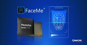 讯连科技的人脸辨识引擎FaceMe整合联发科技新一代智慧物联网平台Genio 700，展现AI最隹化效能。
