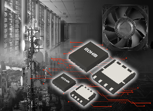 ROHM推出业界顶级超低导通电阻Nch MOSFET，有助提高应用设备效率，新推出40V～150V耐压共13款产品，非常适用於工控设备电源和各类型马达驱动