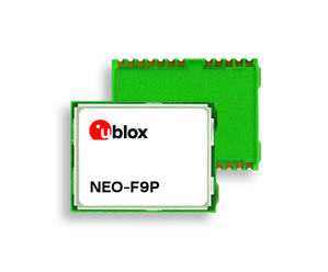 u-blox新推两款基於F9平台的高精准度GNSS定位模组，NEO-F9P可实现移动工业机械的精密导航和自动化；ZED-F9P-15B可为移动机器人市场客户提供以L1/L5替代L1/L2频段的解决方案