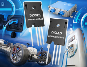 Diodes公司推出两款符合汽车规格的碳化矽 (SiC) MOSFET，可提升电动与混合动力汽车 (EV/HEV)车用子系统的效率及功率密度。
