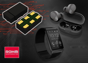 ROHM针对包括无线耳机和智慧型手表等穿戴式装置的脱戴侦测和近接侦测的各种应用需求，开发出2.0mm×1.0mm尺寸的小型近接感测器RPR-0720。