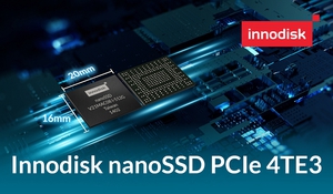 全新微型「nanoSSD PCIe 4TE3」产品系列是宜鼎旗下首款支援PCIe传输规格的BGA SSD，可加速实践智能化应用的高效储存。
