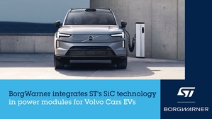 博格華納採用意法半導體碳化矽技術，為Volvo下一代電動汽車設計Viper功率模組