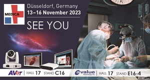圓展偕同安勤科技參加德國杜塞道夫國際醫療展（MEDICA 2023），展出醫療級攝影機與手術室直播解決方案