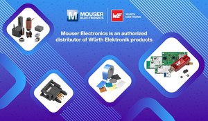 贸泽电子与Würth Elektronik合作，支援贸泽客户在汽车、物联网、监控和热管理应用领域的解决方案开发。
