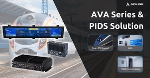 凌華科技推出新一代鐵路解決方案: AVA-7200邊緣AI伺服器、AVA-1000列車對地閘道器,和乘客資訊顯示系統(PIDS)。