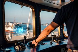 群创首发的「超高亮度MicroLED抬头显示器」，突破航海与车用环境中因强光造成的反射与影像模糊，为座舱显示提供更高可视性