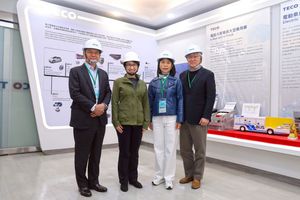東元電動車迎接副總統蕭美琴，參訪動力系統產線，