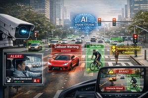 視覺 AI 的進步不僅在於讓車輛「更聰明地開」，更在於「全方位保護人」。